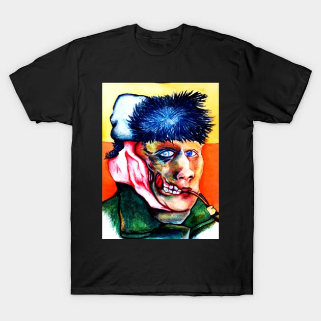 Zombie Van Gogh T-Shirt by TrevinW